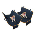 SOGA 2 Pack Black Dog Car Seat Covers Oxford Waterproof-0