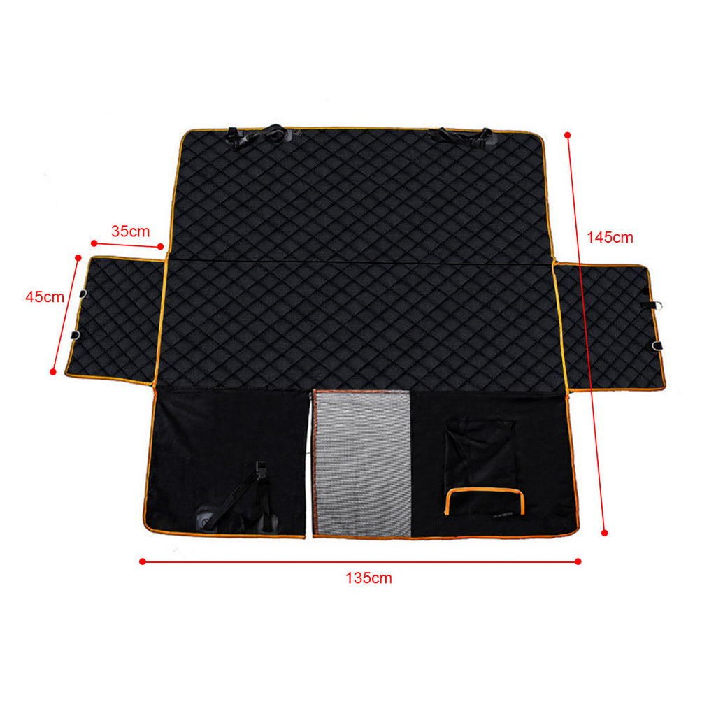 SOGA 2 Pack Black Dog Car Seat Covers Oxford Waterproof-4