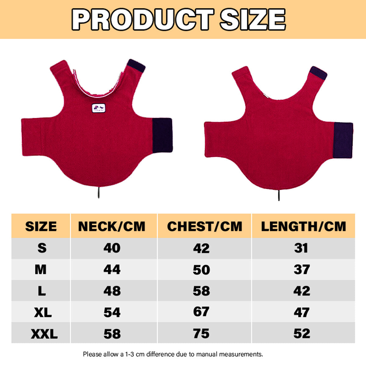 XXL Size Pet Dog Warm Coat Fleece Jacket Jumper Sweater Winter Clothes Puppy Vest Outfit-2