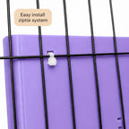 Guinea Pig & Rabbit Water Bottle Holder & Hay Rack – Electric Purple | Cage & Wall Mounted | Made in Britain