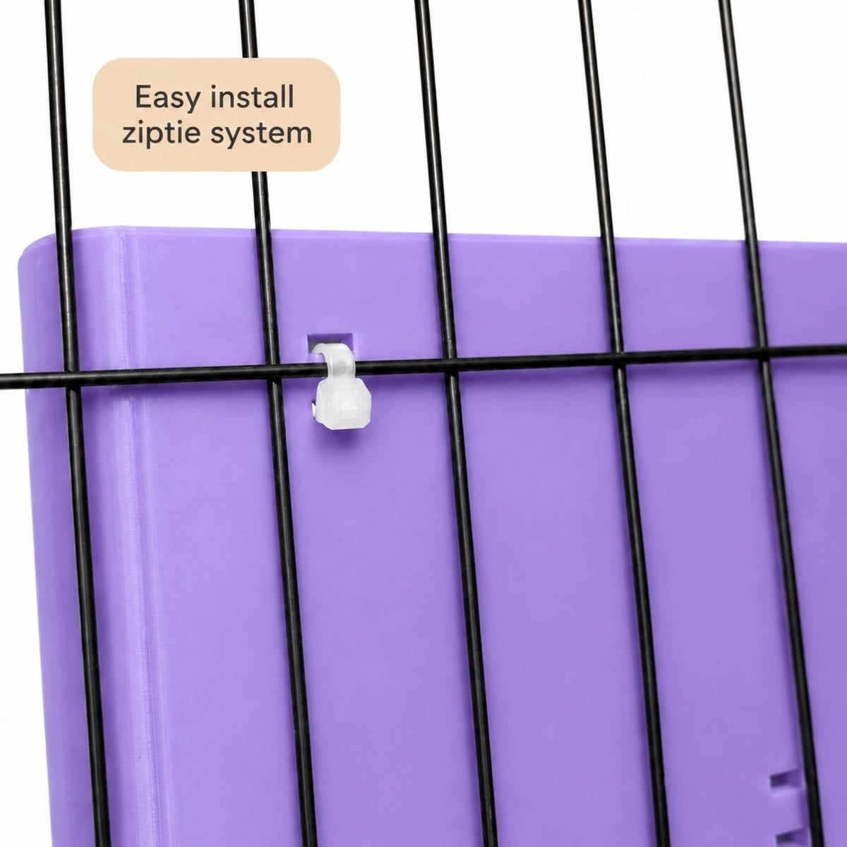 Guinea Pig & Rabbit Water Bottle Holder & Hay Rack – Electric Purple | Cage & Wall Mounted | Made in Britain