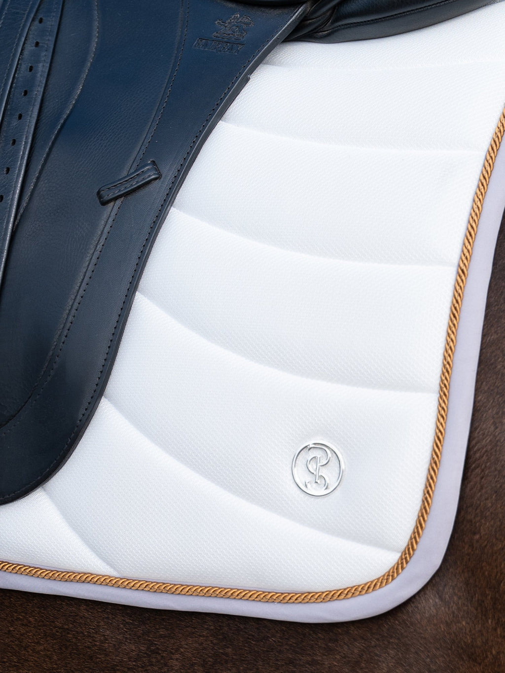 Airflow Mesh Dressage Saddle Pad - White