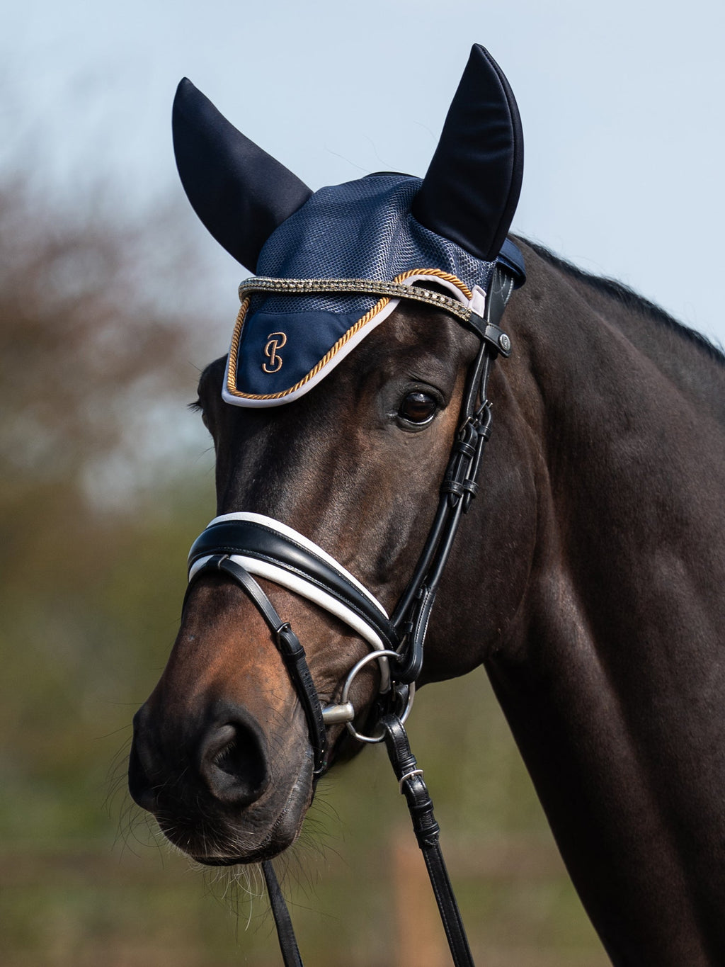 Airflow Mesh Ear Bonnet - Navy