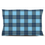 Plaid Blue Dog Bed-1