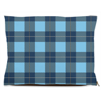Plaid Blue Dog Bed-3