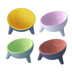 Raised Cat Bowl Pet Feeder Pet Bowl Elevated Dog Bowls 15° Tilted Pet Water Bowl-1