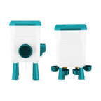 Automatic Chicken Feeder Waterer Set with 8KG Food & 7L Water - Blue