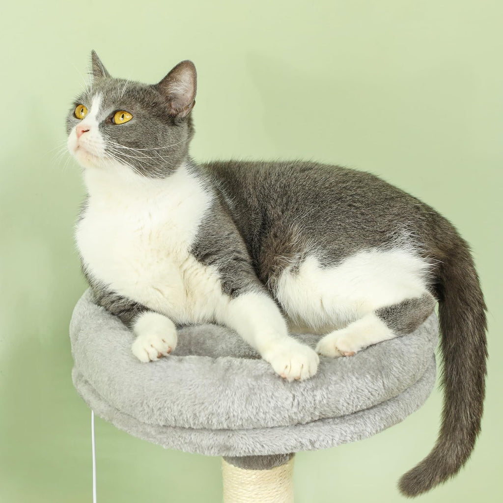 Large Cat Tree Tower with Plush Perch for Indoor Cats