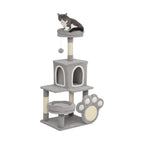Large Cat Tree Tower with Plush Perch for Indoor Cats