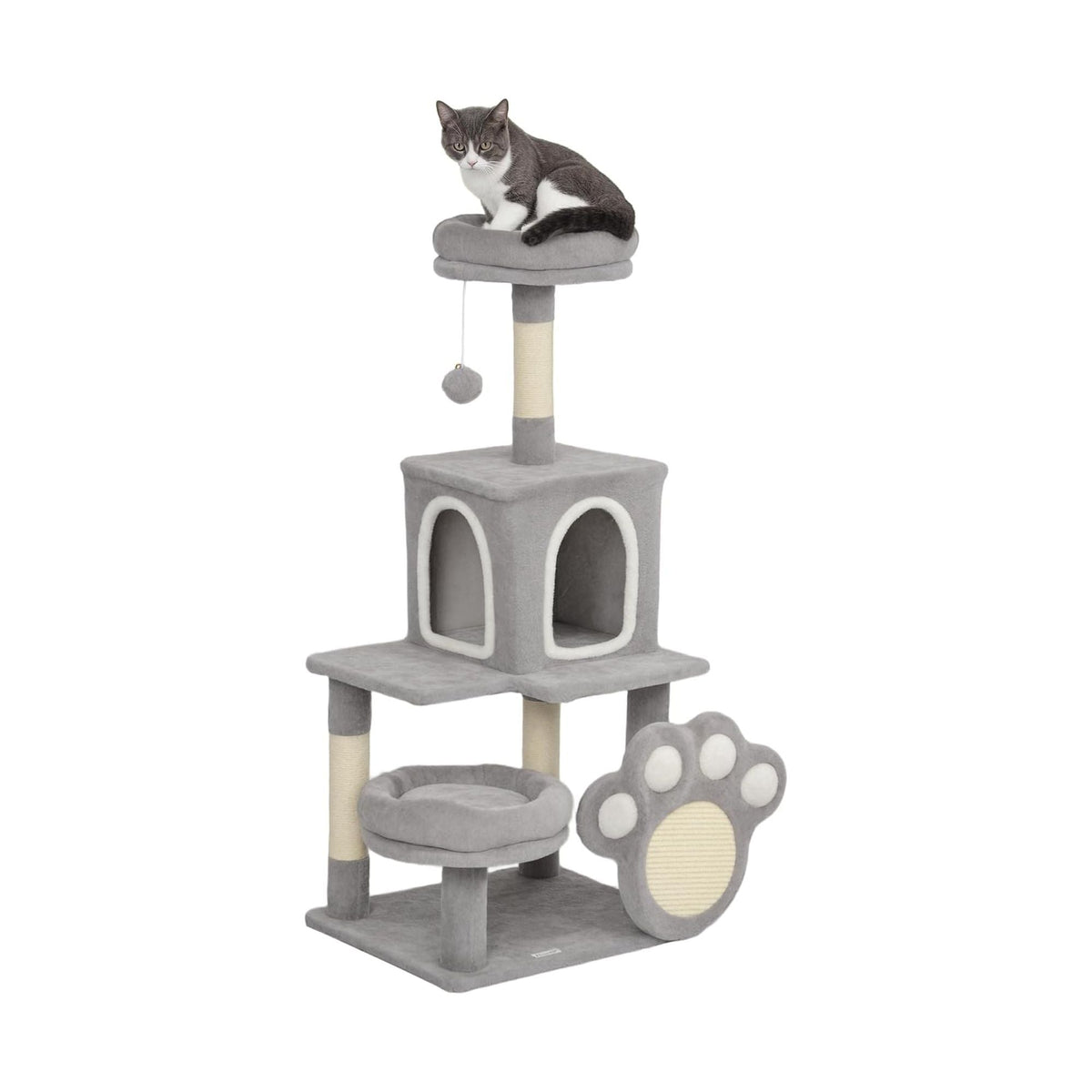 Large Cat Tree Tower with Plush Perch for Indoor Cats