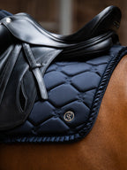 Saddle Pad Dressage Ruffle  - Navy