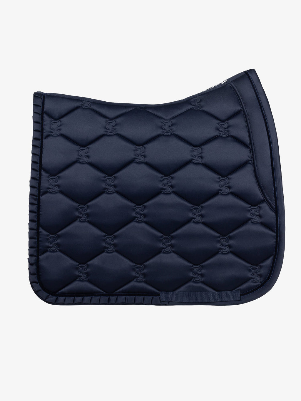 Saddle Pad Dressage Ruffle  - Navy