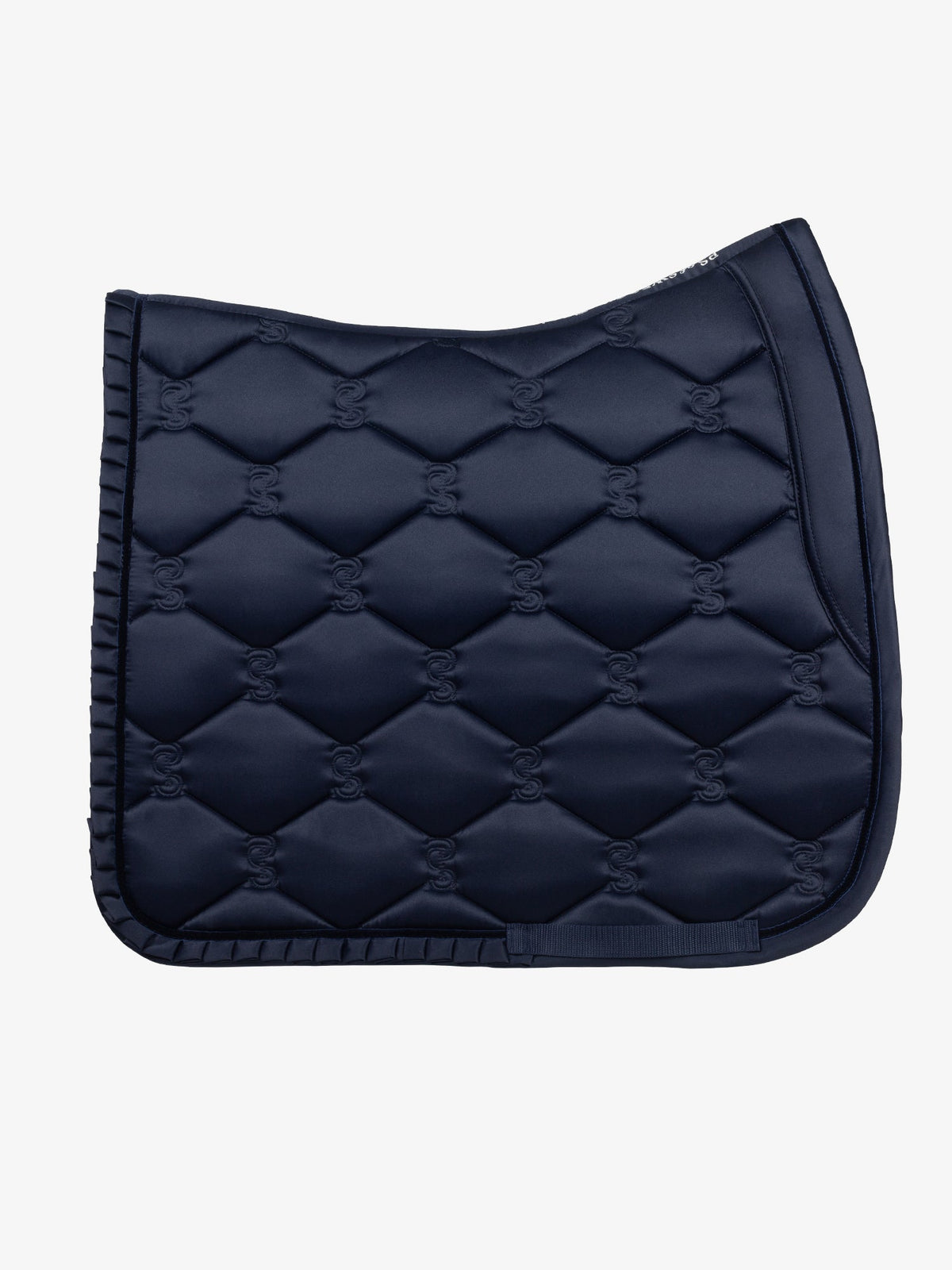 Saddle Pad Dressage Ruffle  - Navy