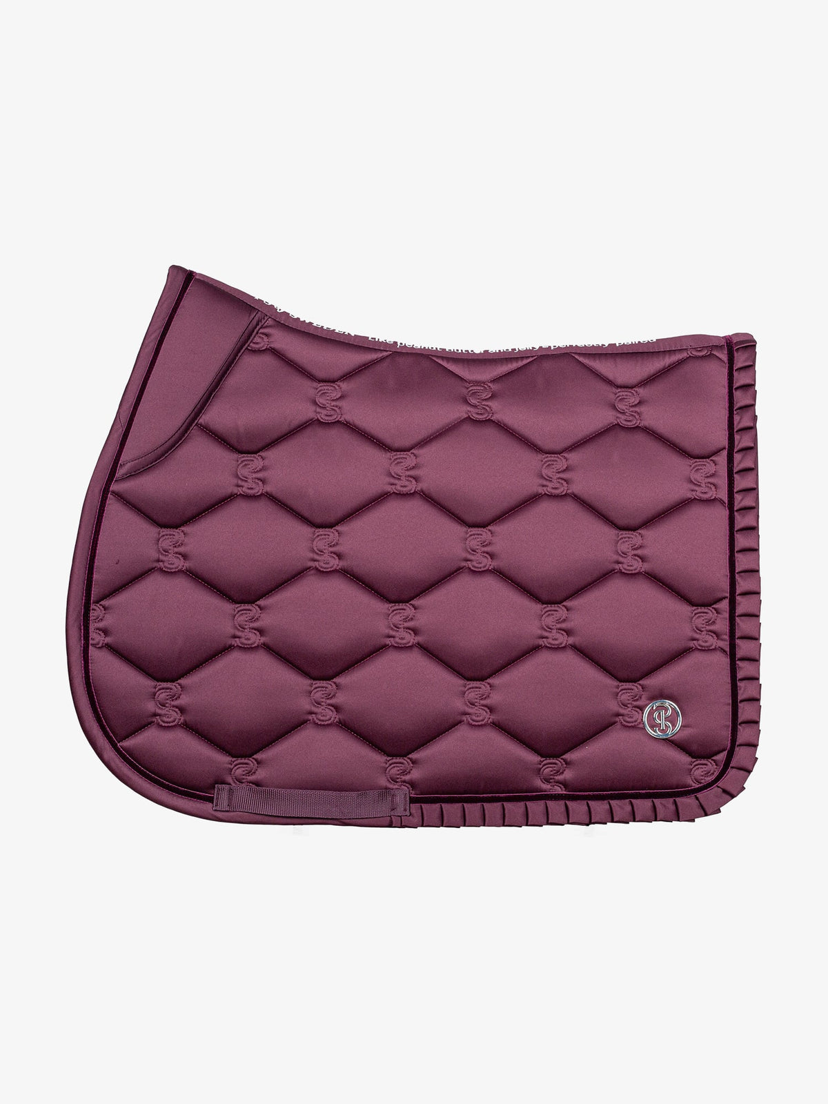 Saddle Pad Jump Ruffle - Plum
