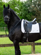 Saddle Pad Dressage Signature - White | Black