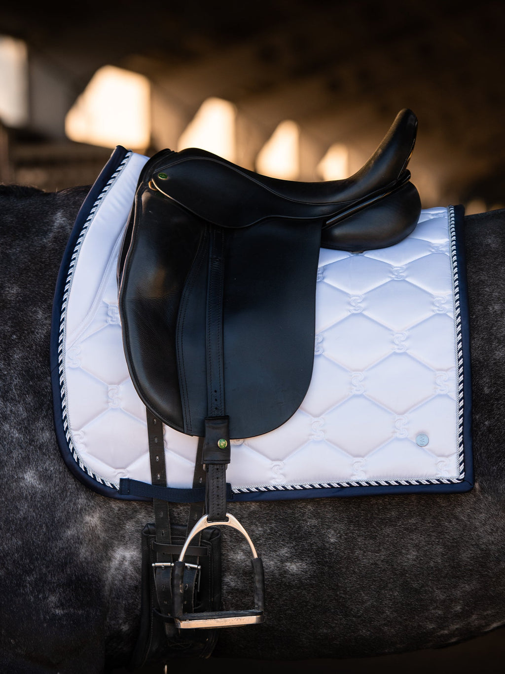Saddle Pad Dressage Signature - White