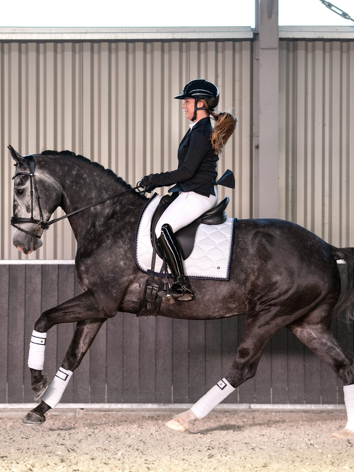 Saddle Pad Dressage Signature - White