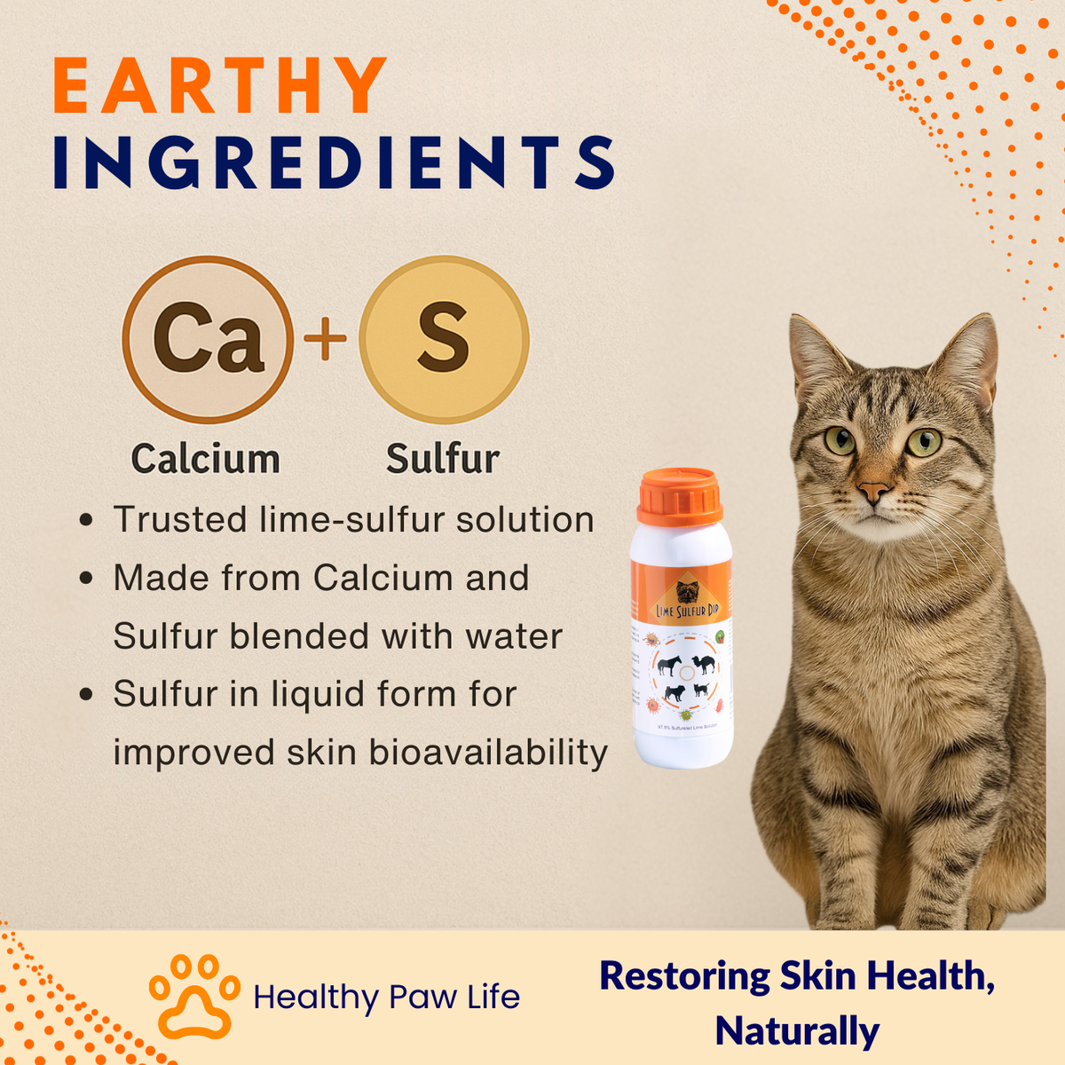 Lime Sulfur Dip – Concentrated Sulfur Solution for Itchy Skin, Mange, Ringworm & Dermatitis – Safe for Dogs, Cats, Horses, and Livestock-4