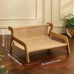 Cat Scratcher Hammock Linen Lounge Chair