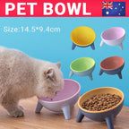 Raised Cat Bowl Pet Feeder Pet Bowl Elevated Dog Bowls 15° Tilted Pet Water Bowl-0