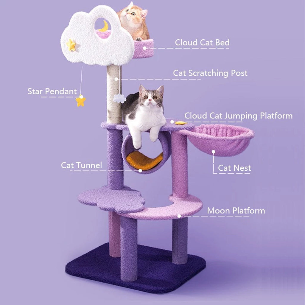 Cat Climbing Frame Cat Bed Cat Tree Jumping Platform Furniture Activity Center