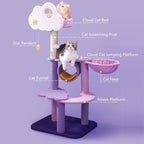 Cat Climbing Frame Cat Bed Cat Tree Jumping Platform Furniture Activity Center