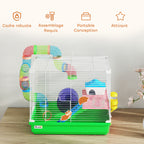 This superb cage for dwarf hamsters and gerbils offers an ideal habitat and play area for your small pet(s)
