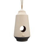 Earthy Natural/Anthracite Bamboo 2-Tone Hanging Birdhouse  Weight--0