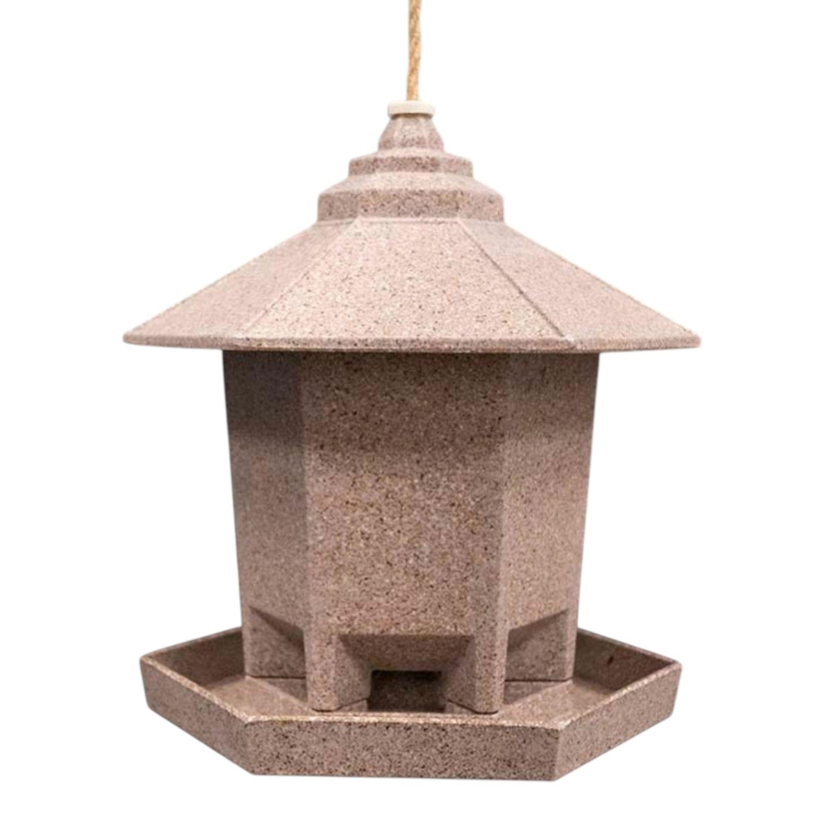 Earthy Deluxe Hexagonal Bird Feeder Nut Husk (21.6cm)-0