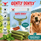 Gently Dently- Fresh Breath Mint Dental Treats for Dogs 175g-1