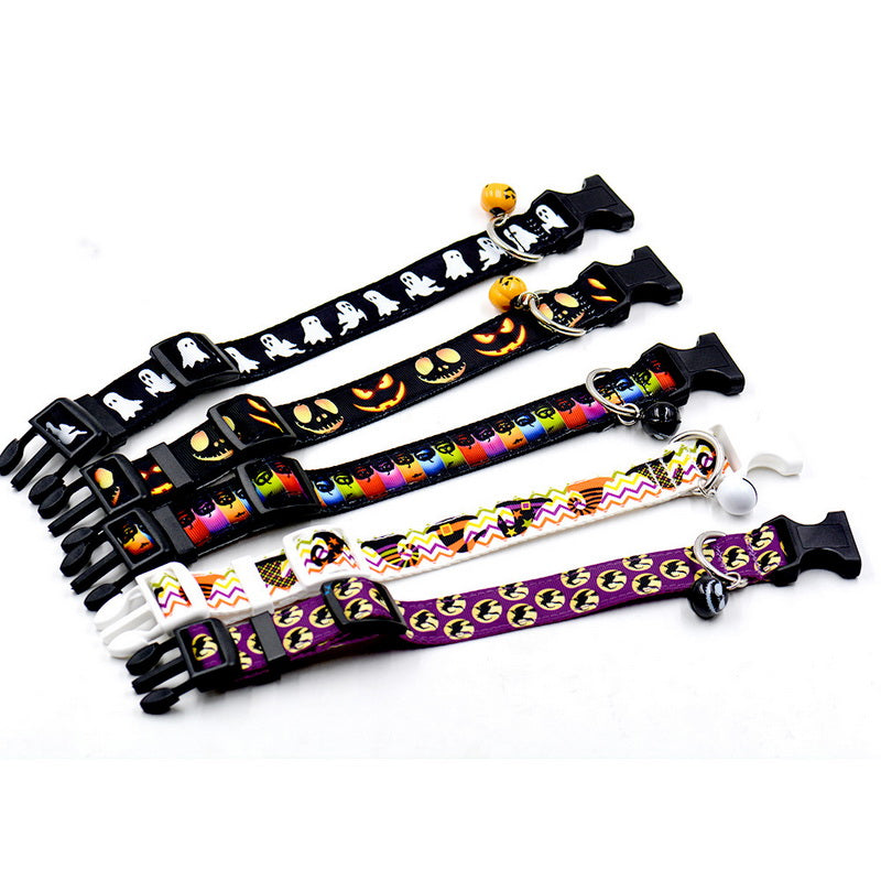 Halloween Spooky Ghost Dog Collar-0