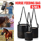 Horse Hay Feeding Bags Neck Mouth Feeding Bags for Horses Slow Feed Hay Storage