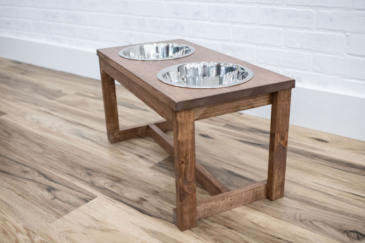 Custom Height Elevated Dog Bowl Stand-1