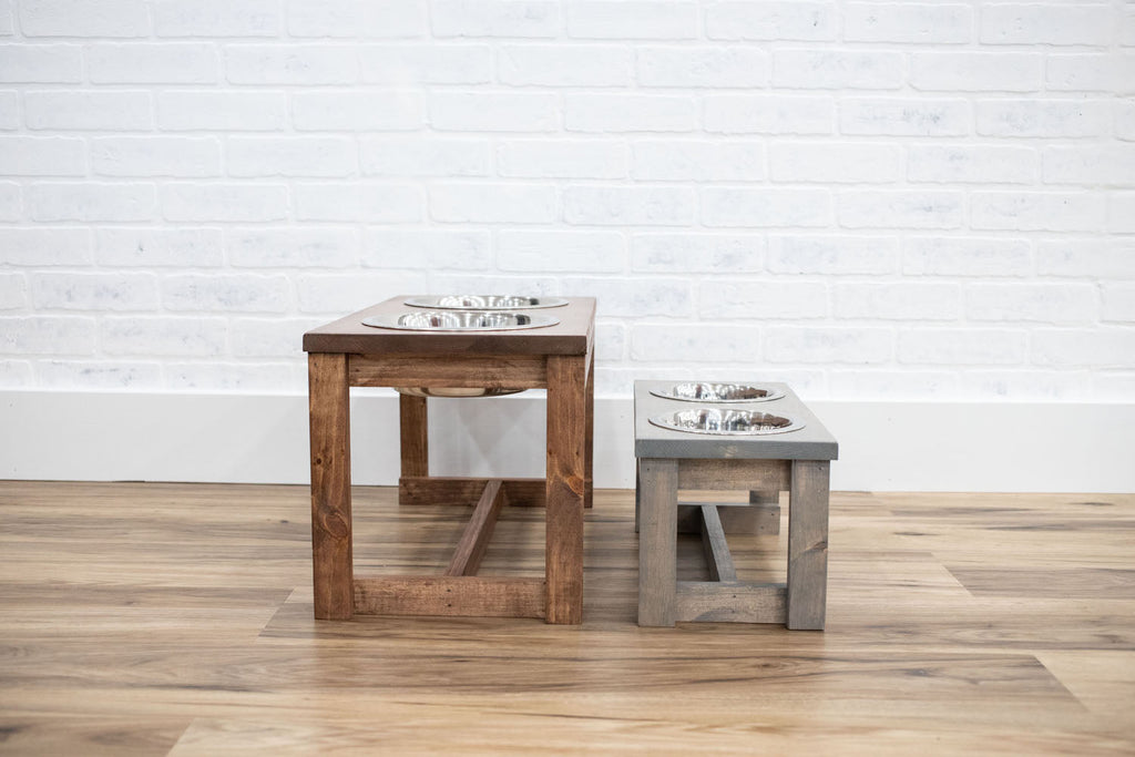 Custom Height Elevated Dog Bowl Stand-4