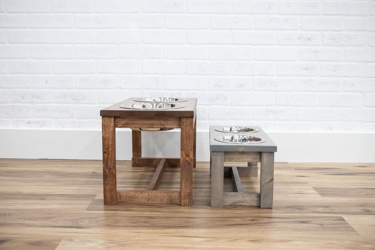 Custom Height Elevated Dog Bowl Stand-4