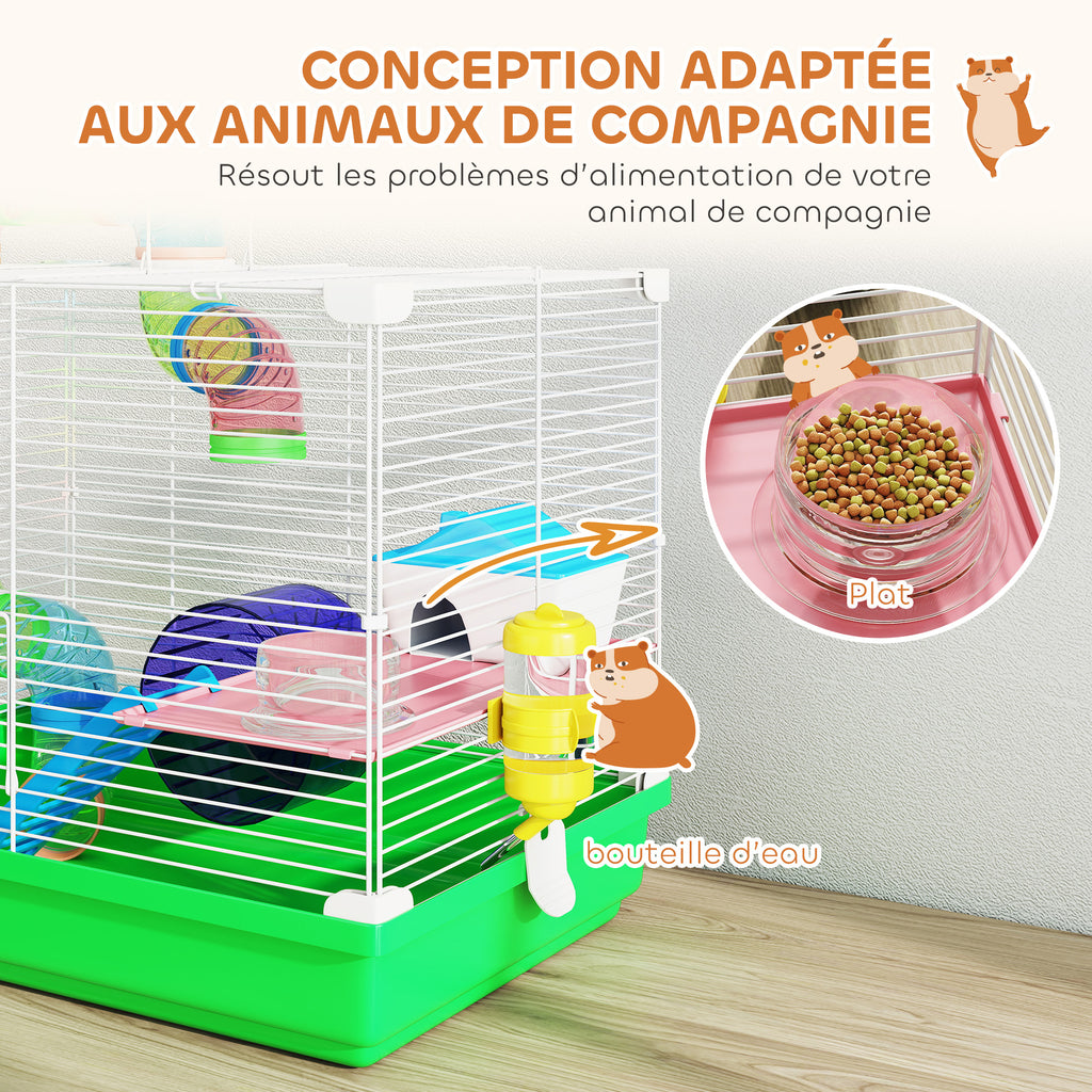 This superb cage for dwarf hamsters and gerbils offers an ideal habitat and play area for your small pet(s)