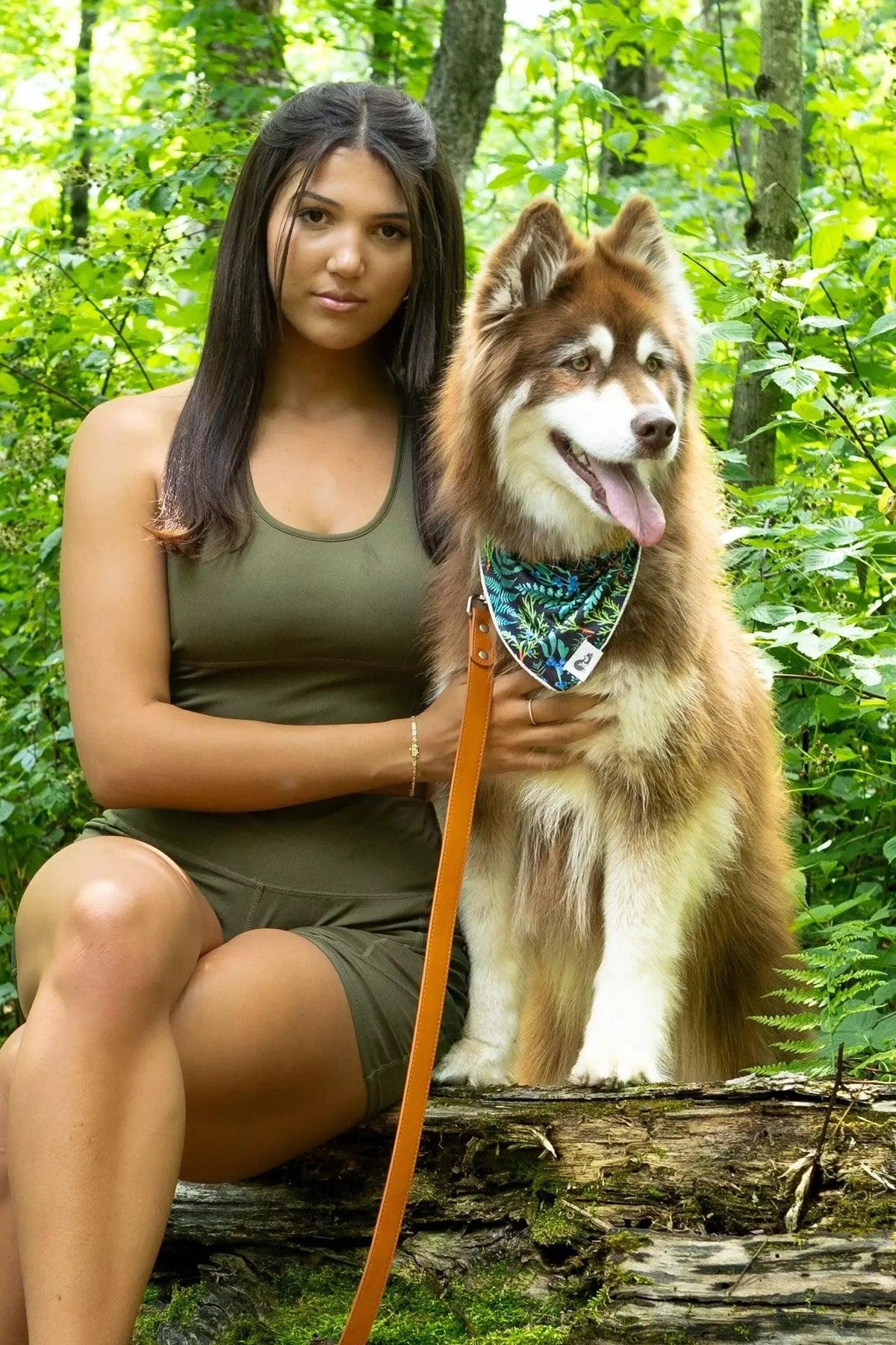 Magical Fern Forest Dog Bandana-3
