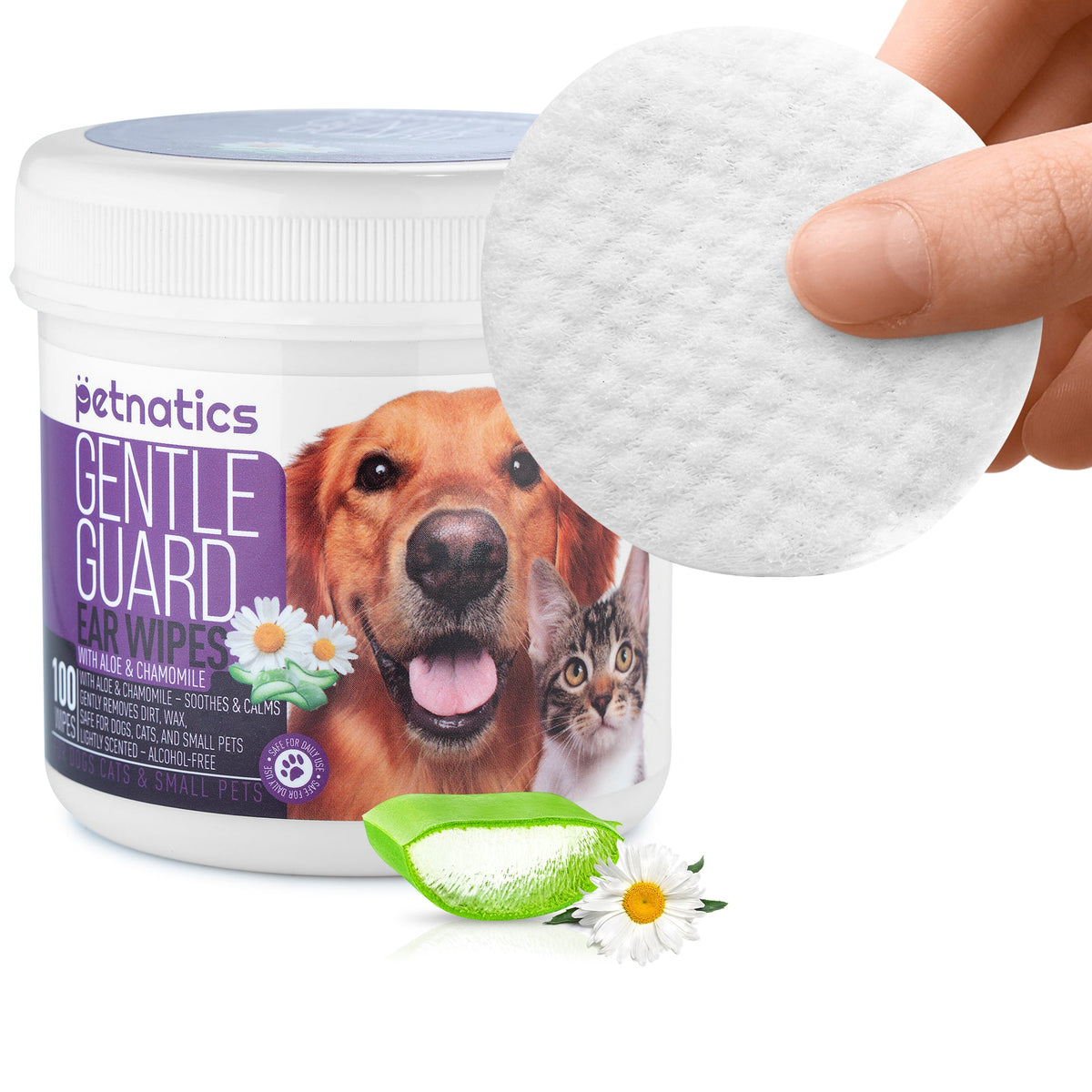 Gentle Ear Wipes for Dogs and Cats-0