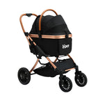 i.Pet Pet Dog Stroller Pram Large Cat Carrier Travel Pushchair Foldable 4 Wheels-0