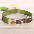 Personalized PU Leather Dog Collar and Leash-24