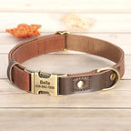 Personalized PU Leather Dog Collar and Leash-30