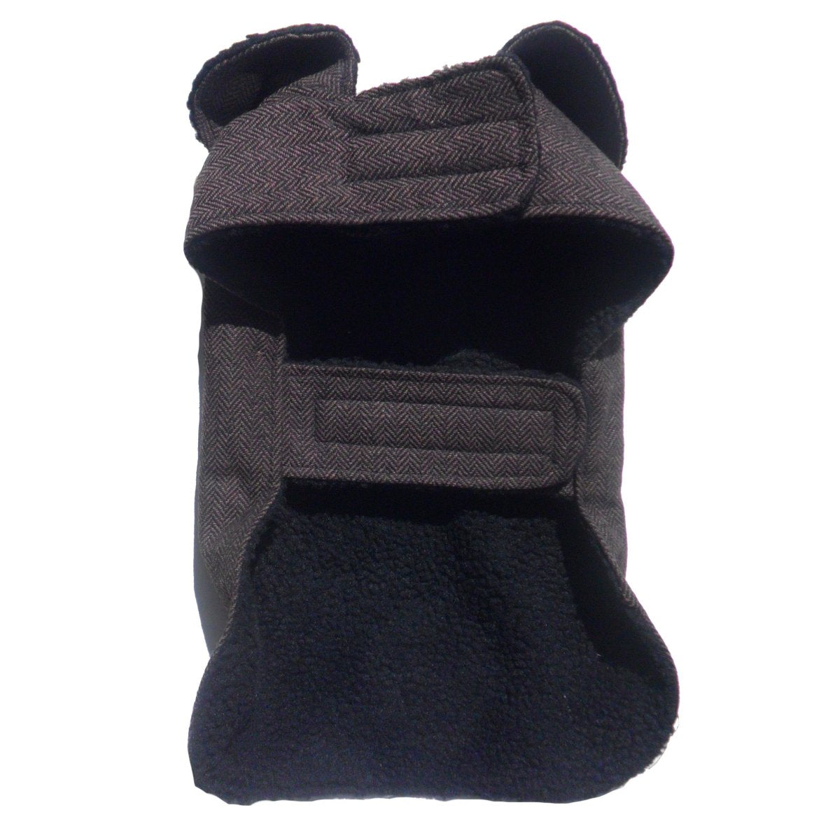 PA Brown Herringbone Dog Coat-1
