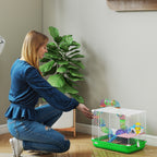 This superb cage for dwarf hamsters and gerbils offers an ideal habitat and play area for your small pet(s)