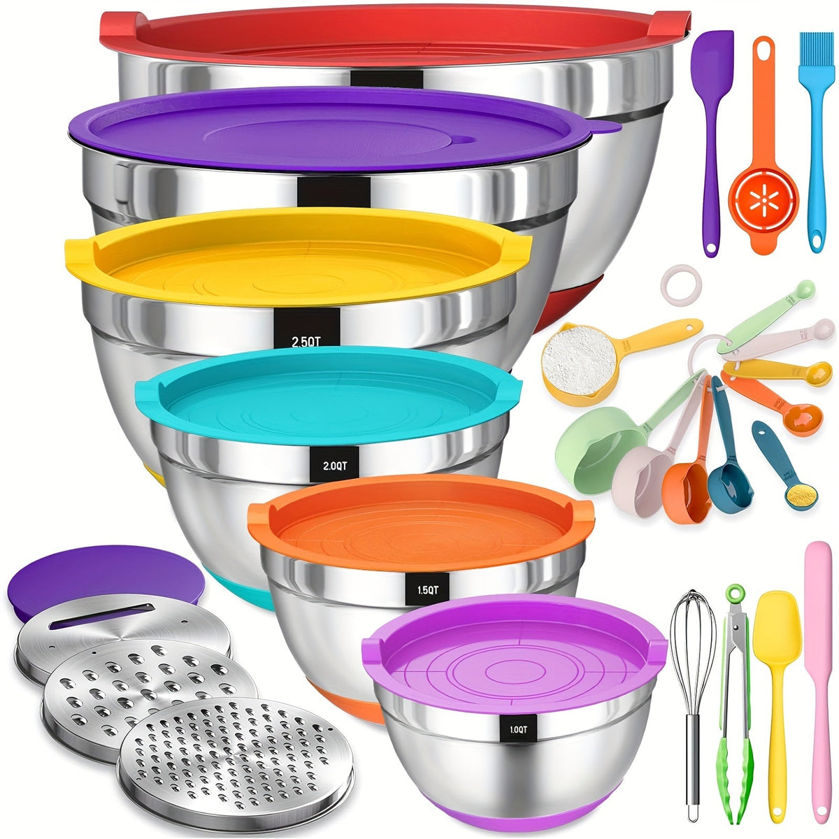 Stainless Steel Mixing Bowls Set-6