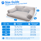 Cooling Pet Sofa Bed for Cats and Dogs, Breathable Ice Silk Bean Fabric with Supportive Edges, Removable Washable Cover, Non-Slip Bottom, Ideal for Summer Lounging in Living Rooms and Bedrooms (Light Green, 2XL)-2