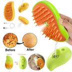 Cat Steam Brush - Steam Brush for Cats - Steam Cat Brush - 3 in 1 Pet Brush - Cat Steam Brush for Shedding