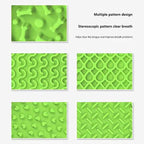NNEDSZ Blue Silicone Pet Licking Mat Slow Feeder Pad with Strong Suction and Foldable Design, Heat Resistant -40°C to 240°C, for Dogs and Cats-3