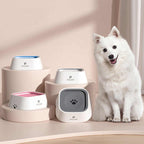 NNEDSZ Grey Anti-Spill Floating Pet Water Bowl for Dogs and Cats - 1L Capacity, Splash-Proof and Anti-Wet Mouth Design-1