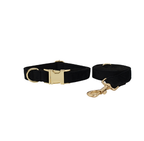 Velvet Dog Collar and Leash Set-10