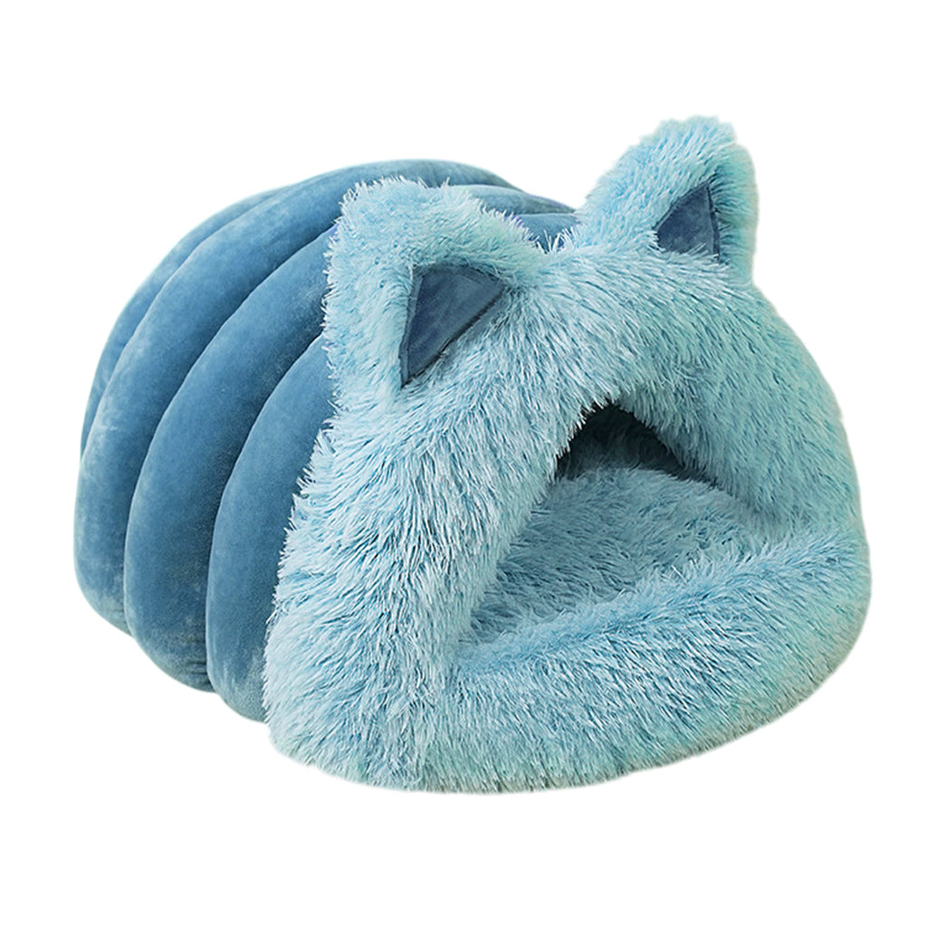 Cat Dog Bed Cat Ear Shape Pet Bed Soft Cozy Nest For Small Animals Sleeping